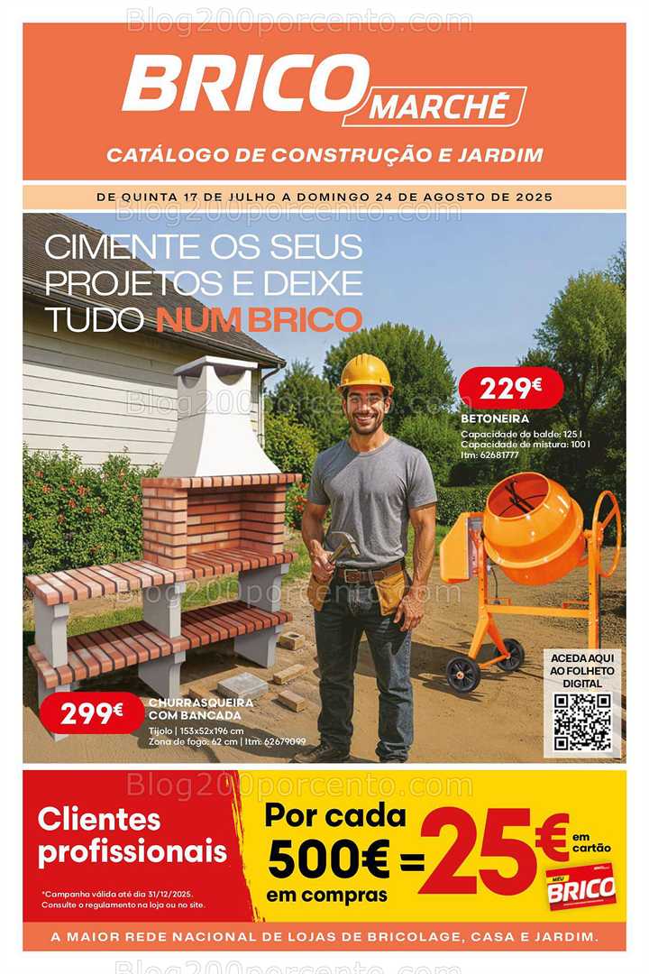 Antevisão Folheto BRICOMARCHÉ Promoções de 17 julho a 24 agosto