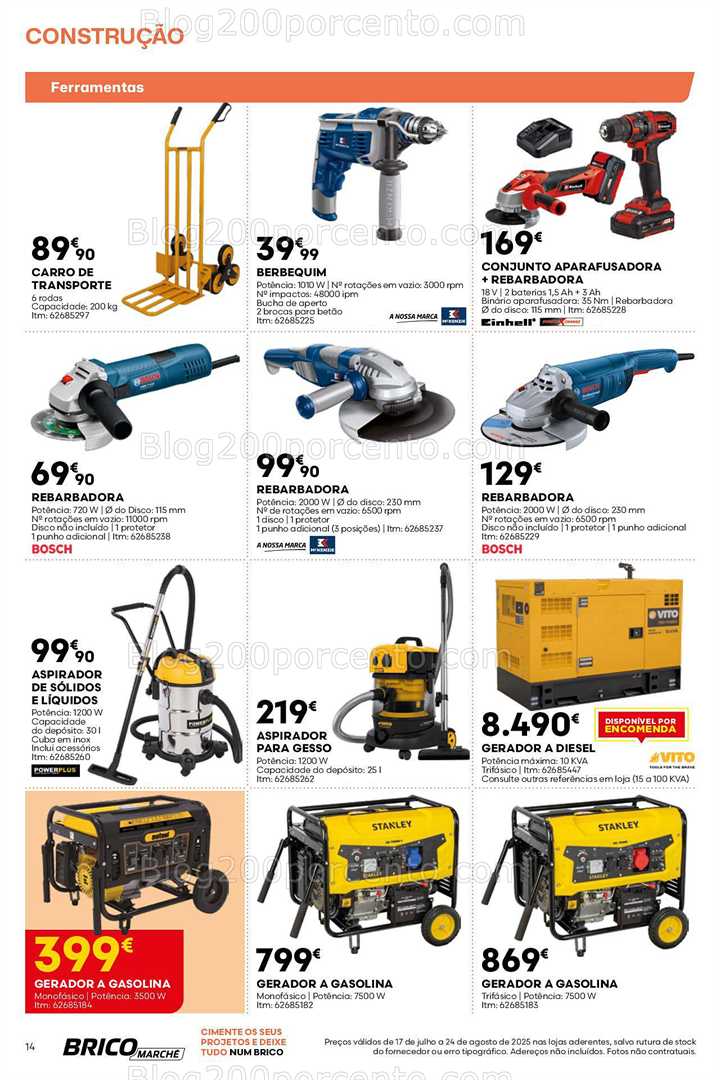 Antevisão Folheto BRICOMARCHÉ Promoções de 17 julho a 24 agosto
