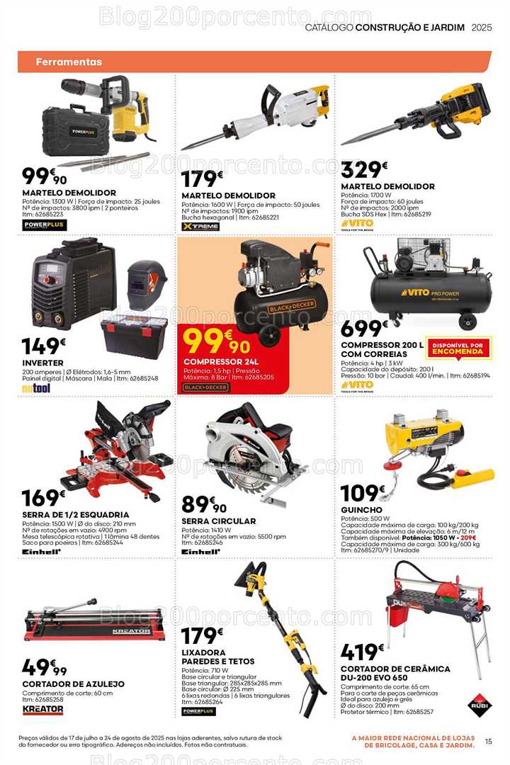 Antevisão Folheto BRICOMARCHÉ Promoções de 17 julho a 24 agosto