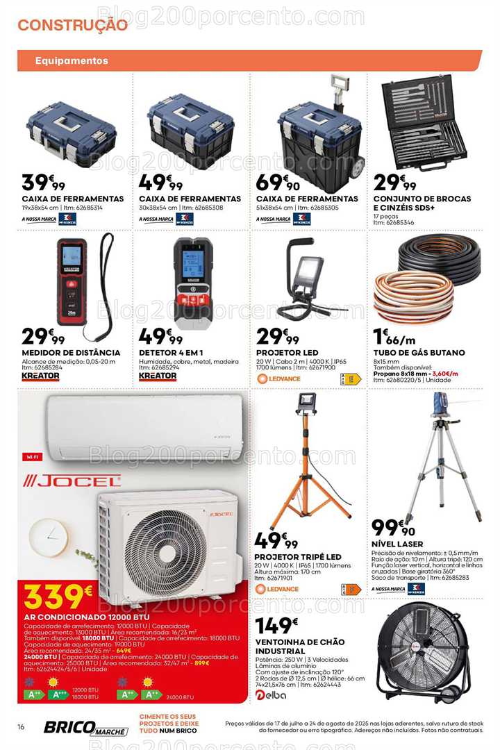 Antevisão Folheto BRICOMARCHÉ Promoções de 17 julho a 24 agosto
