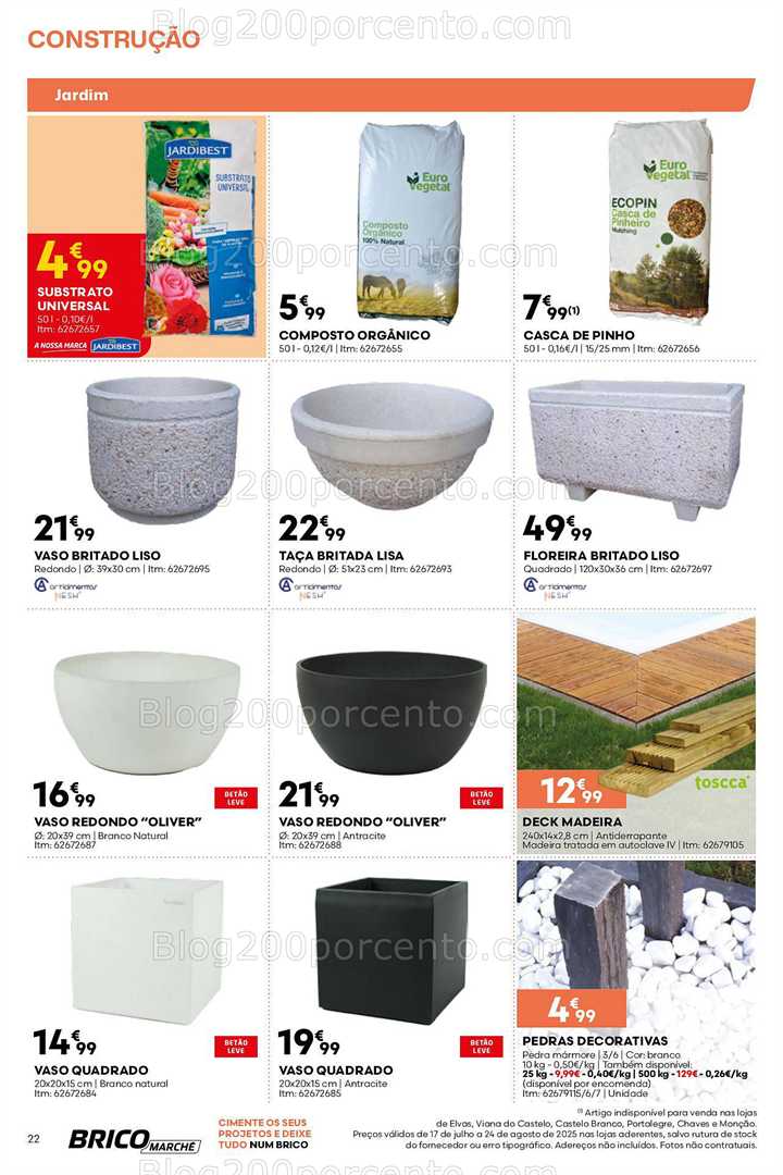 Antevisão Folheto BRICOMARCHÉ Promoções de 17 julho a 24 agosto