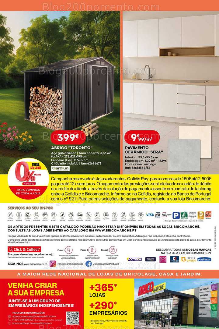 Antevisão Folheto BRICOMARCHÉ Promoções de 17 julho a 24 agosto