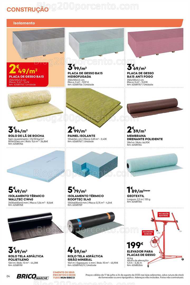 Antevisão Folheto BRICOMARCHÉ Promoções de 17 julho a 24 agosto