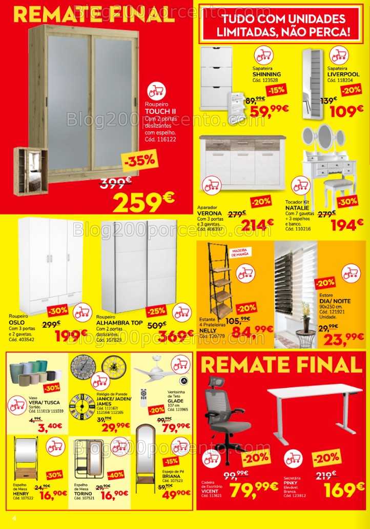 Antevisão Folheto CONFORAMA Remate Final Promoções de 17 a 30 julho