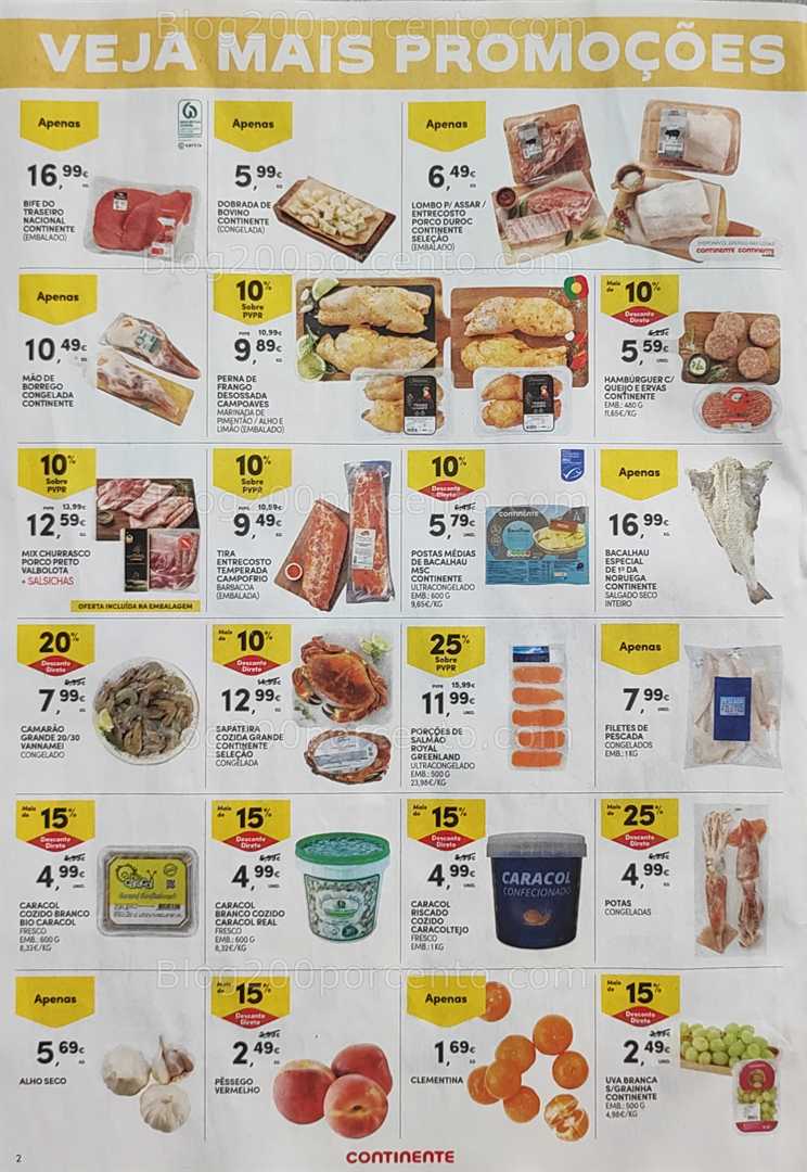 Antevisão Folheto CONTINENTE Promoções Fim de Semana - 25 a 28 julho all