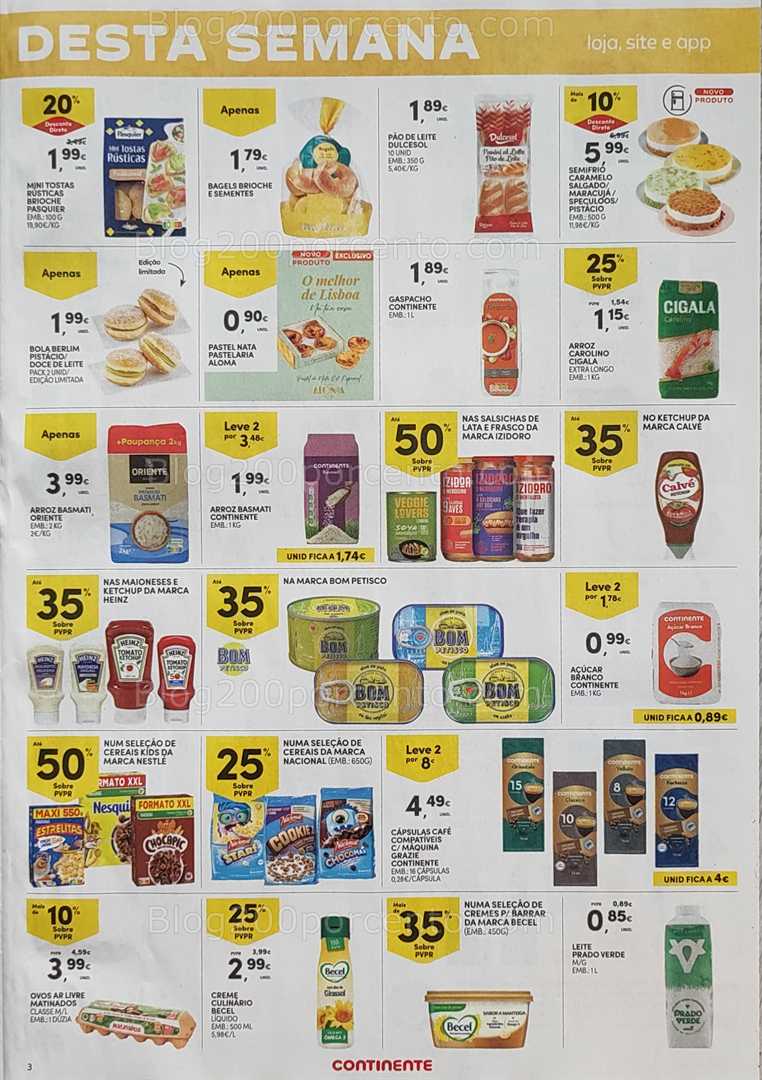 Antevisão Folheto CONTINENTE Promoções Fim de Semana - 25 a 28 julho all