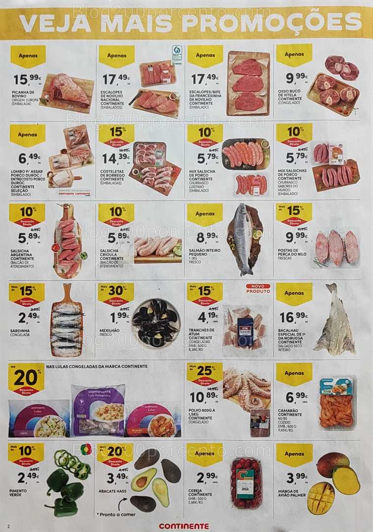 Antevisão Folheto CONTINENTE Promoções Fim de Semana - 11 a 14 julho