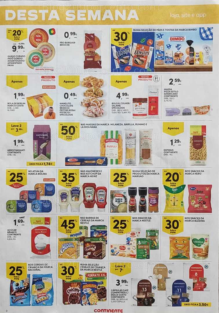 Antevisão Folheto CONTINENTE Promoções Fim de Semana - 11 a 14 julho