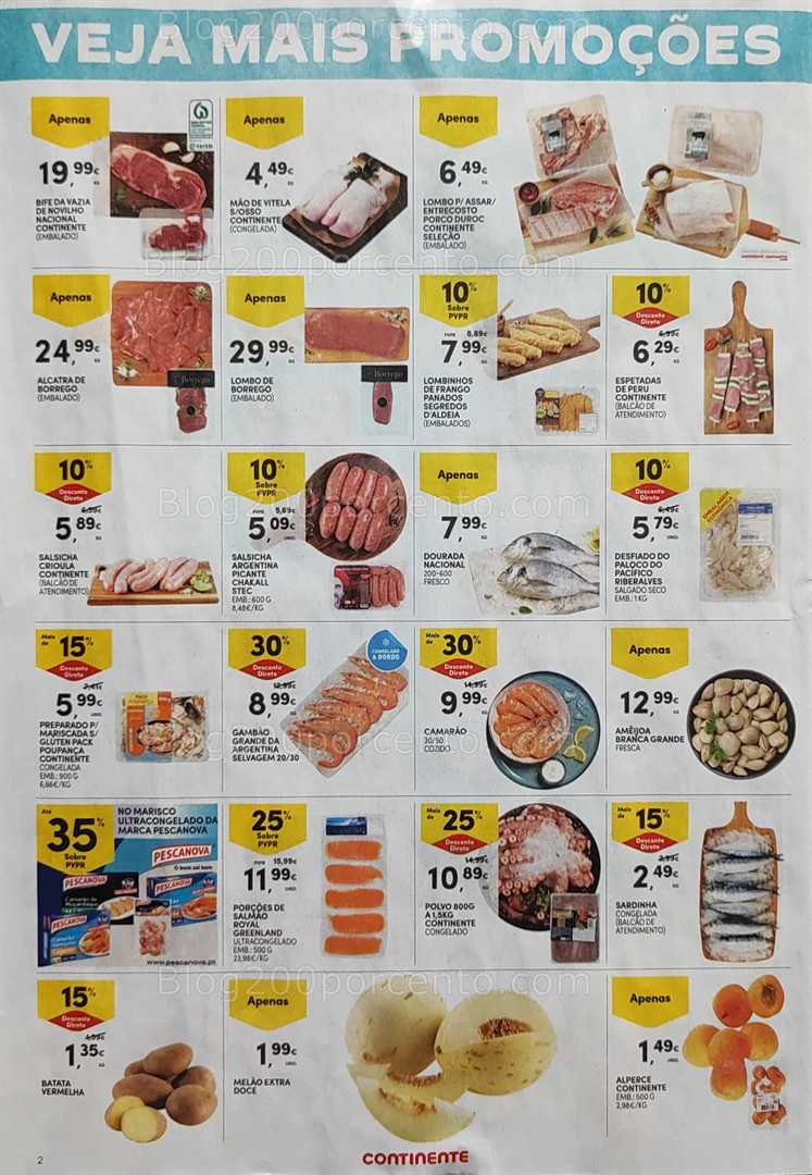 Antevisão Folheto CONTINENTE Promoções Fim de Semana - 18 a 21 julho all