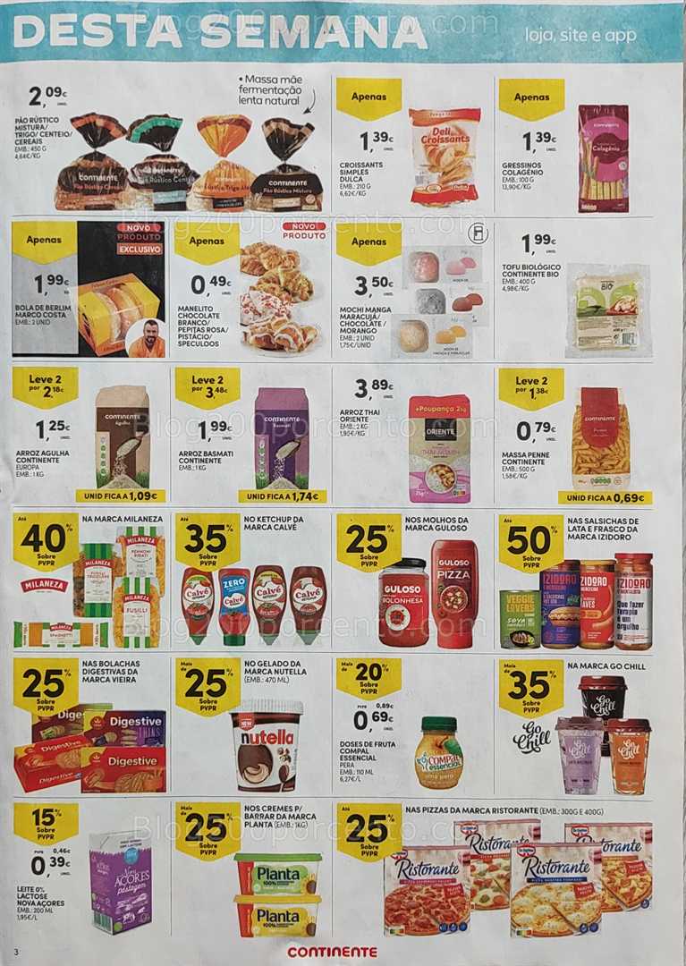 Antevisão Folheto CONTINENTE Promoções Fim de Semana - 18 a 21 julho all