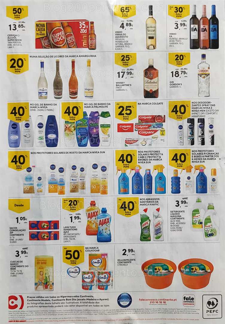 Antevisão Folheto CONTINENTE Promoções Fim de Semana - 18 a 21 julho all