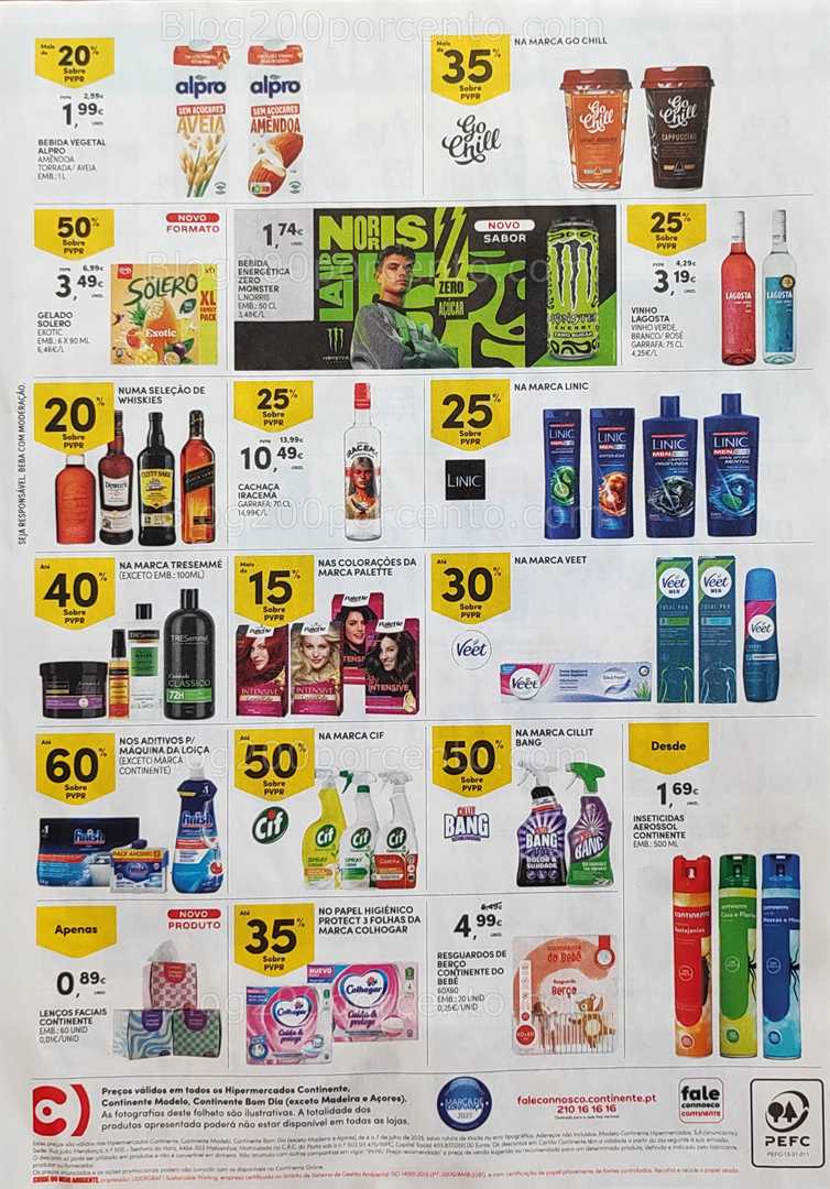 Antevisão Folheto CONTINENTE Promoções Fim de Semana - 4 a 7 julho all