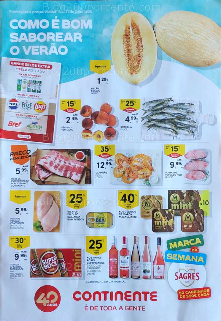 Antevisão Folheto CONTINENTE Promoções de 15 a 21 julho all