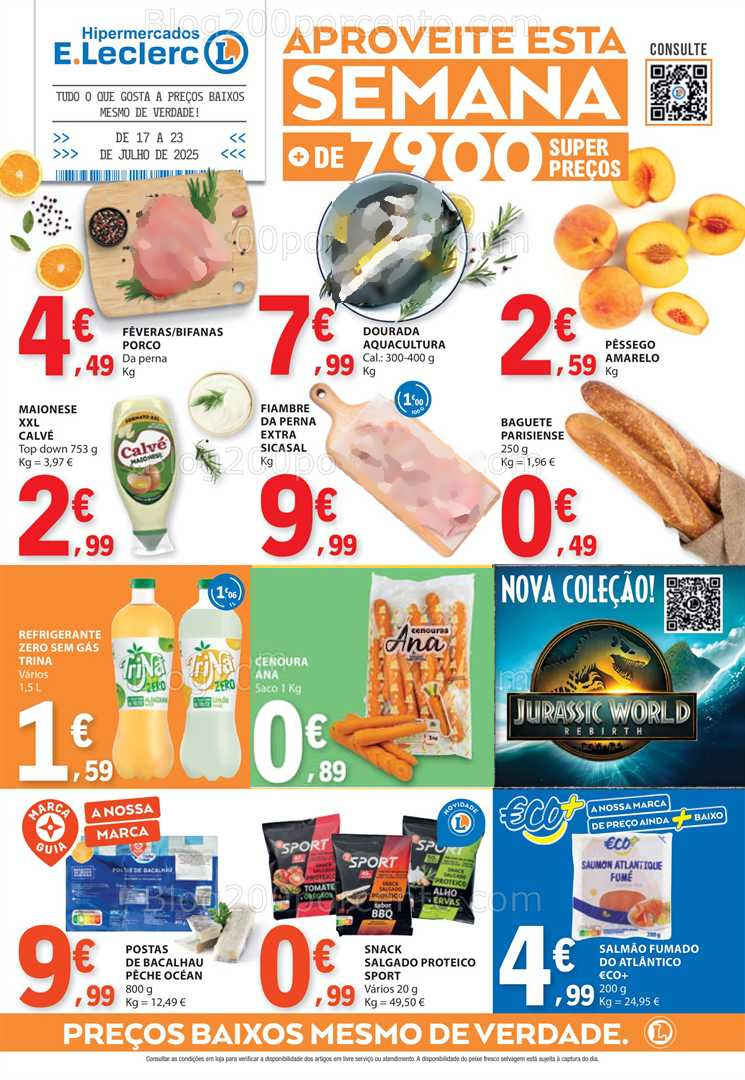 Antevisão Folheto E-LECLERC Promoções de 17 a 23 julho all
