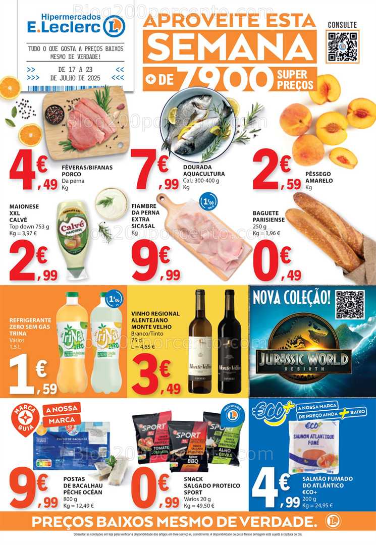 Antevisão Folheto E-LECLERC Promoções de 17 a 23 julho all