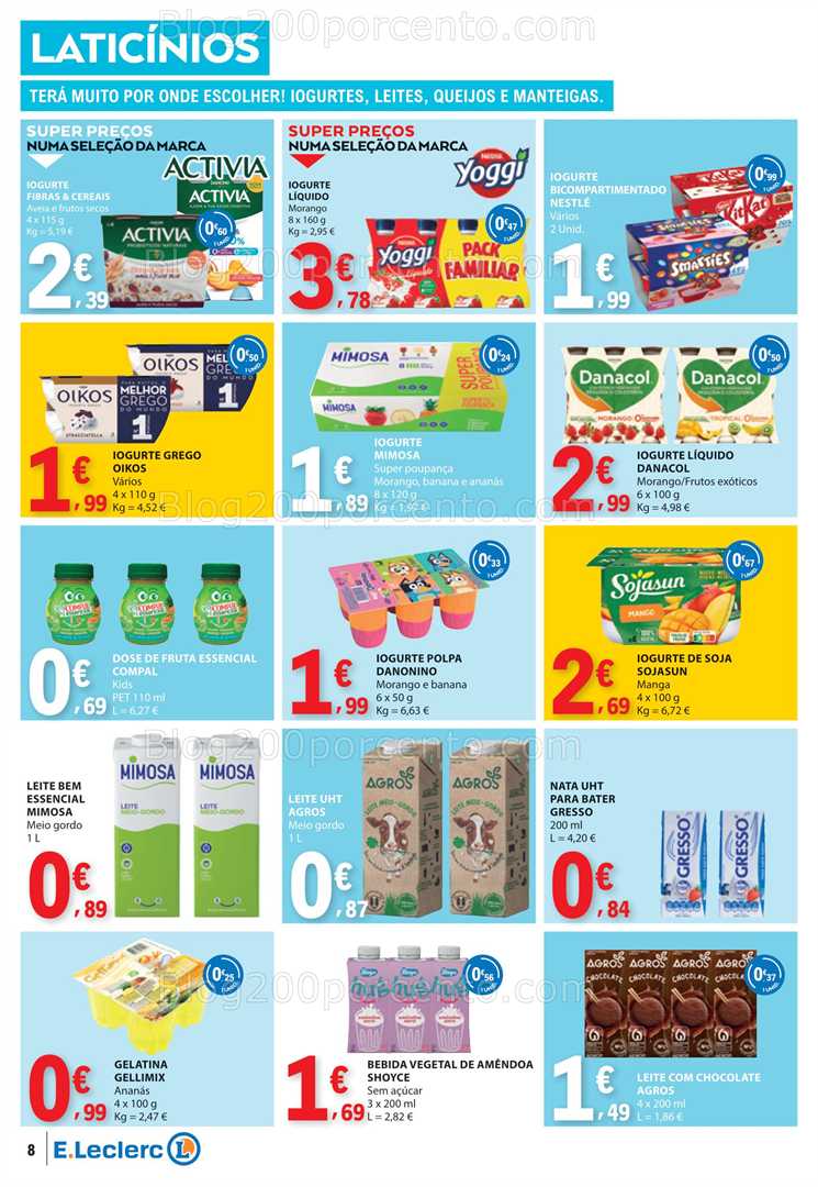 Antevisão Folheto E-LECLERC Promoções de 17 a 23 julho all