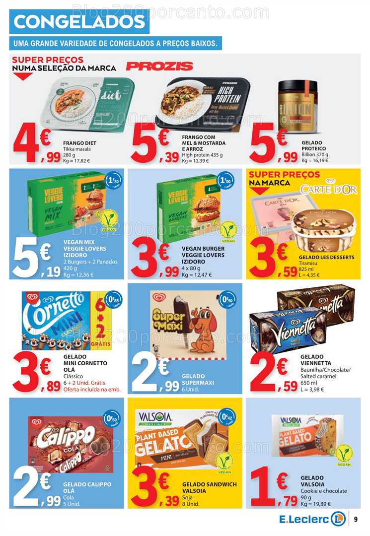 Antevisão Folheto E-LECLERC Promoções de 17 a 23 julho all