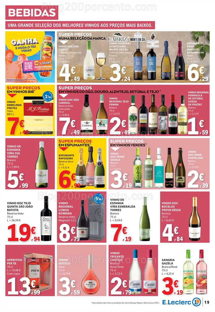 Antevisão Folheto E-LECLERC Promoções de 17 a 23 julho all