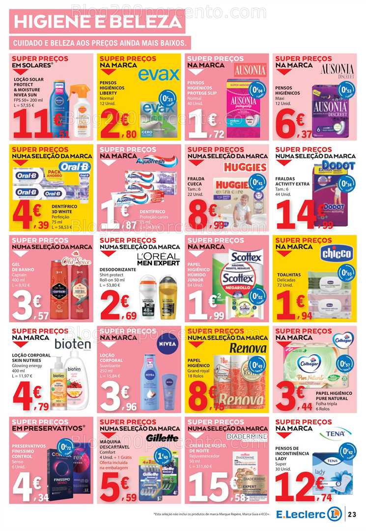 Antevisão Folheto E-LECLERC Promoções de 17 a 23 julho all