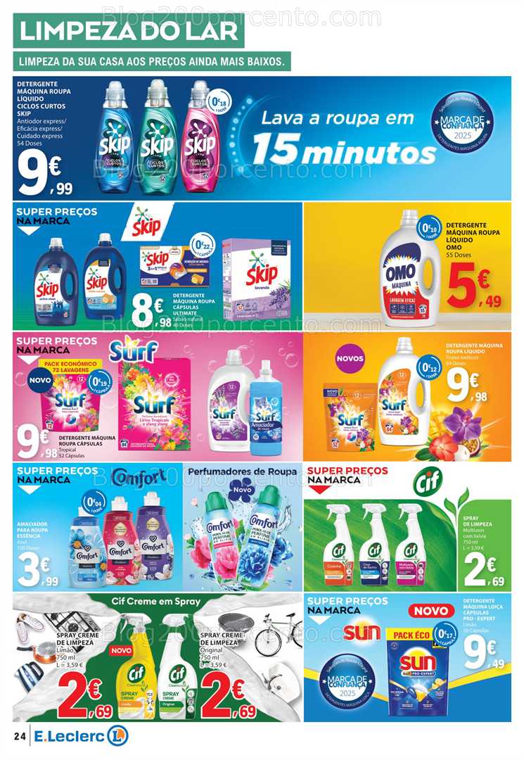 Antevisão Folheto E-LECLERC Promoções de 17 a 23 julho all
