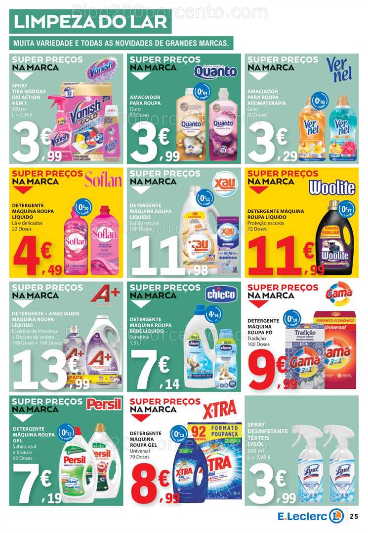 Antevisão Folheto E-LECLERC Promoções de 17 a 23 julho all