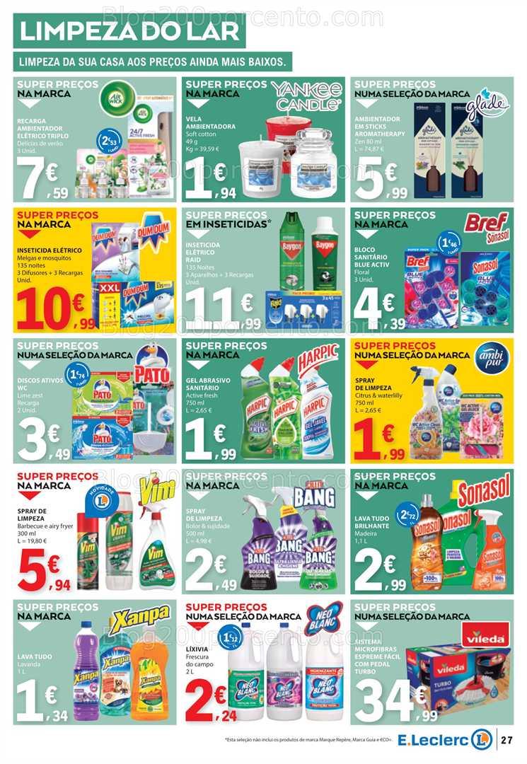 Antevisão Folheto E-LECLERC Promoções de 17 a 23 julho all
