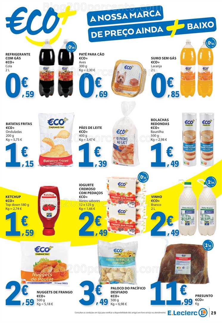 Antevisão Folheto E-LECLERC Promoções de 17 a 23 julho all