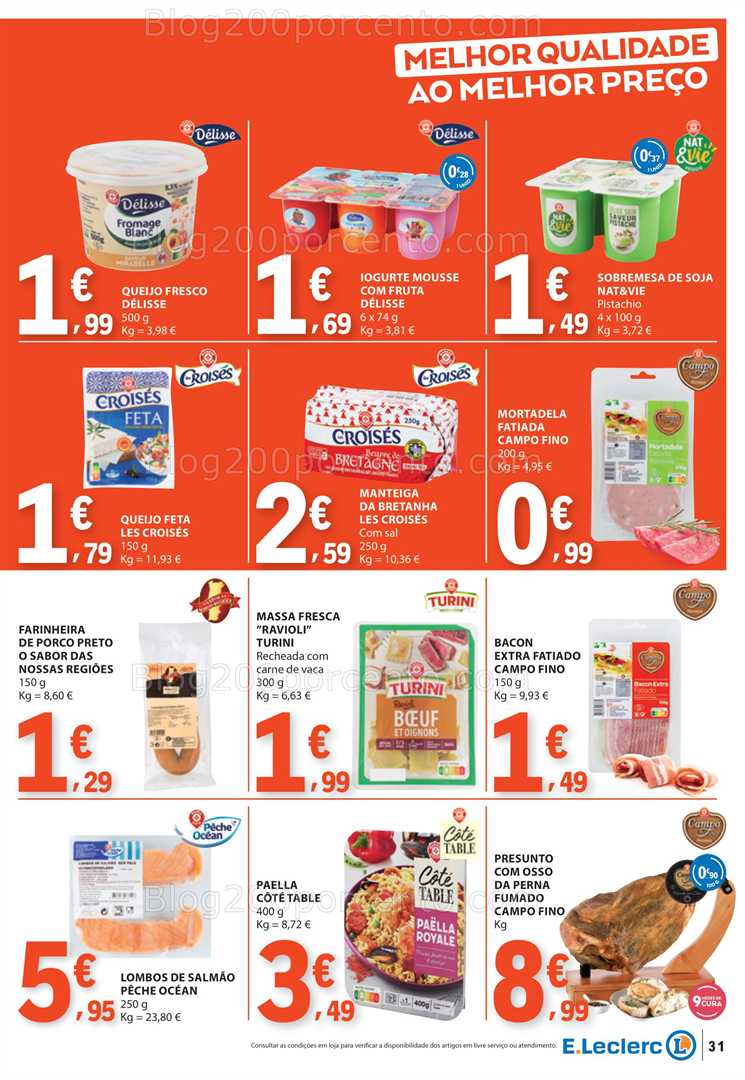 Antevisão Folheto E-LECLERC Promoções de 17 a 23 julho all