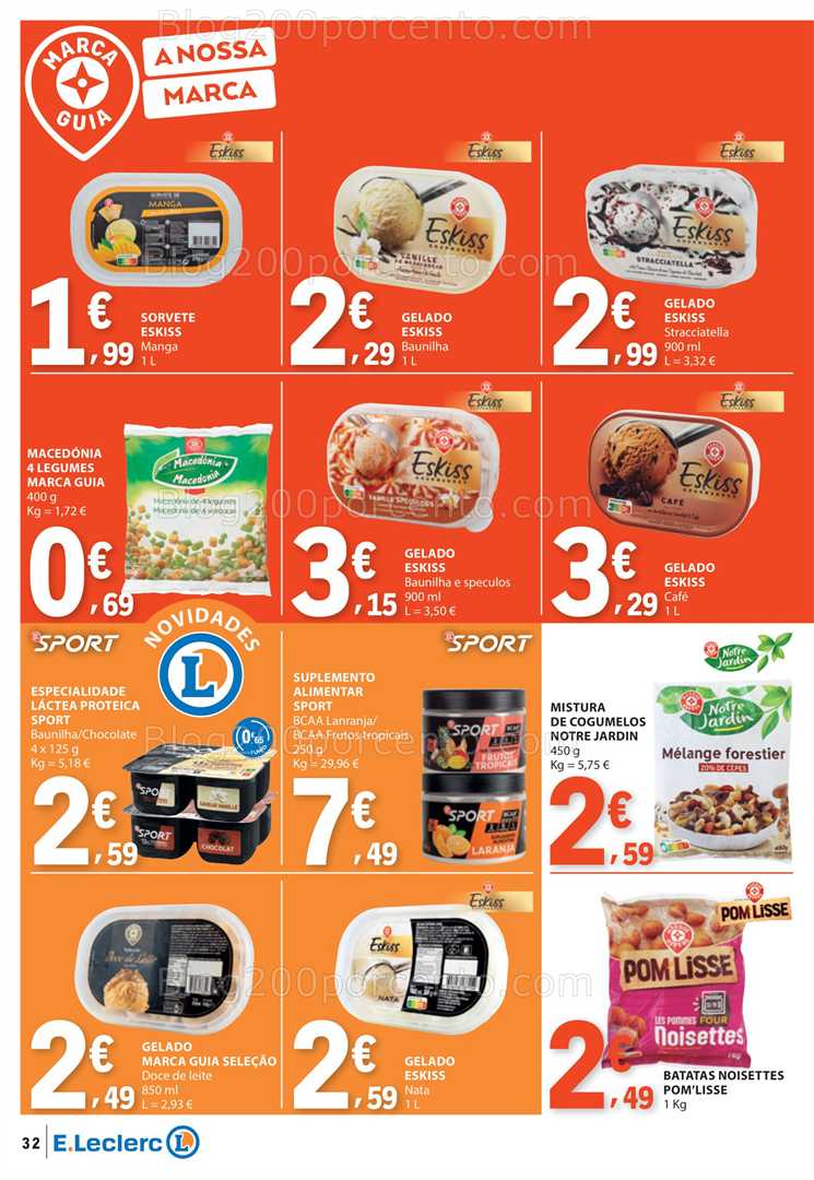 Antevisão Folheto E-LECLERC Promoções de 17 a 23 julho all
