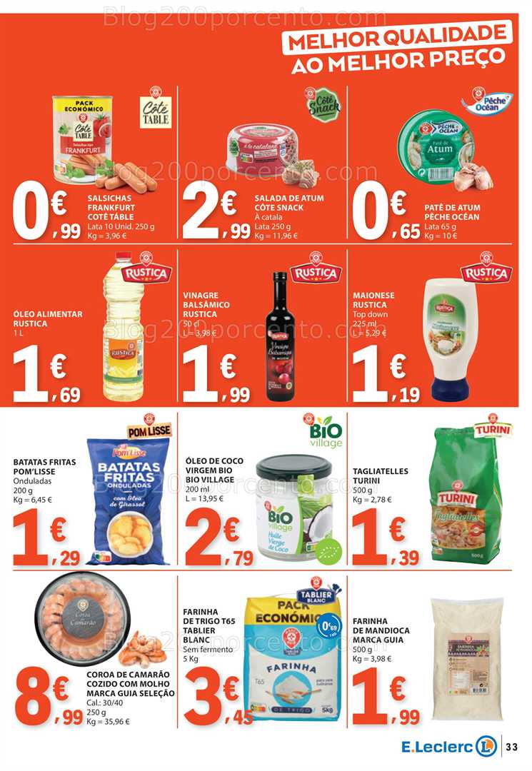 Antevisão Folheto E-LECLERC Promoções de 17 a 23 julho all