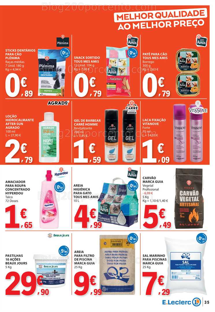 Antevisão Folheto E-LECLERC Promoções de 17 a 23 julho all