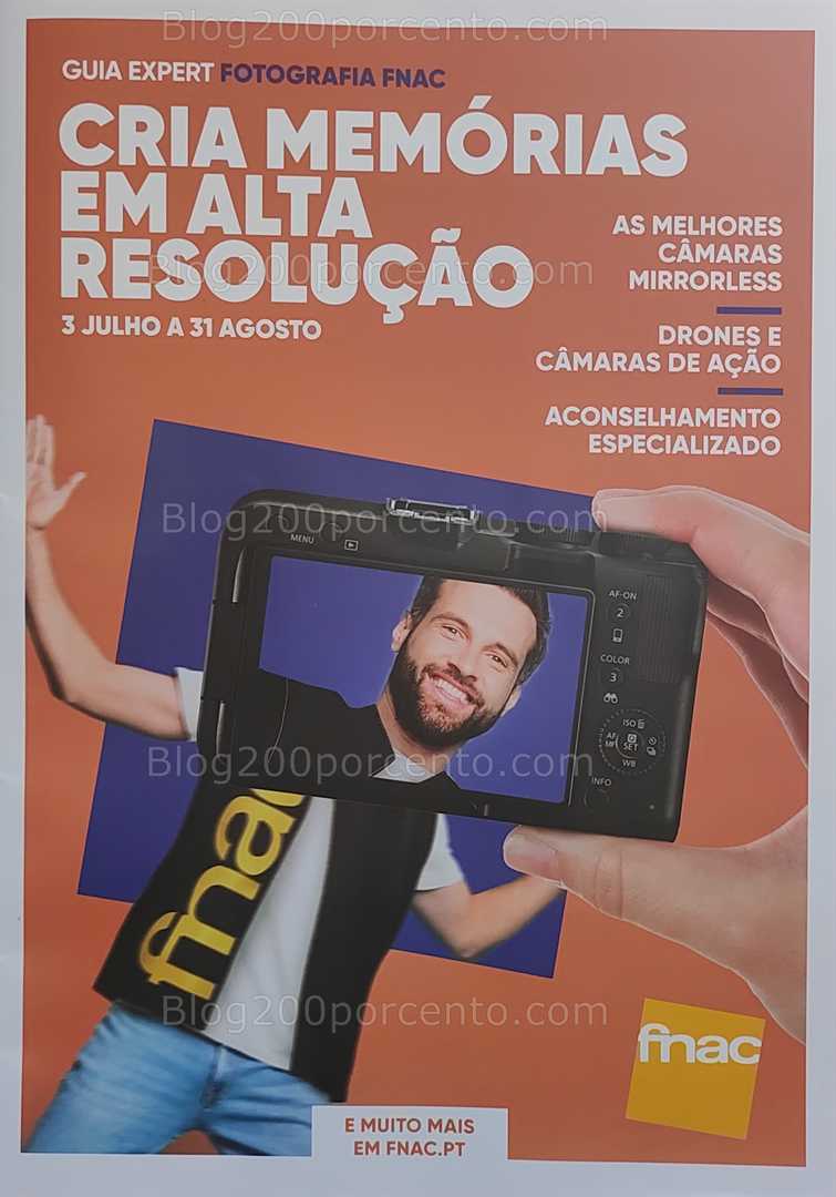 Antevisão Folheto FNAC Fotografia Promoções até 31 agosto