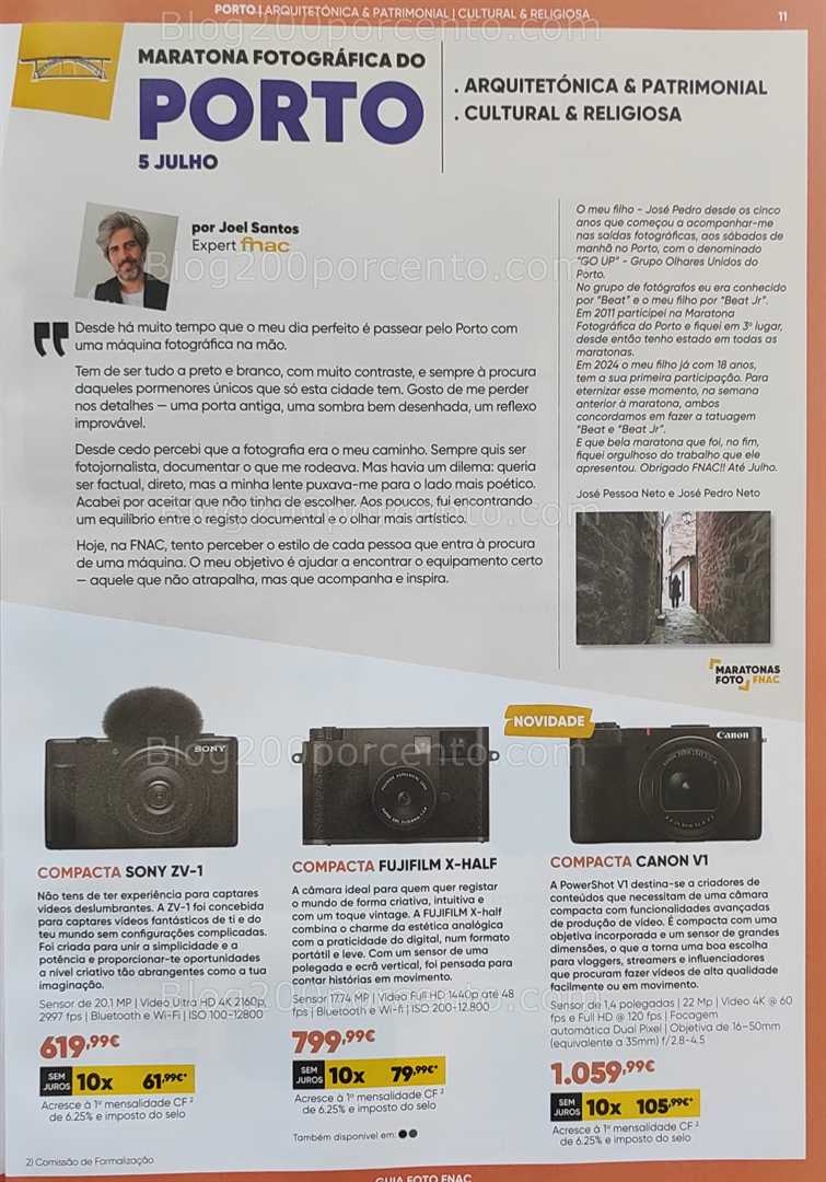 Antevisão Folheto FNAC Fotografia Promoções até 31 agosto