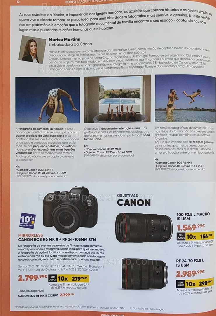 Antevisão Folheto FNAC Fotografia Promoções até 31 agosto