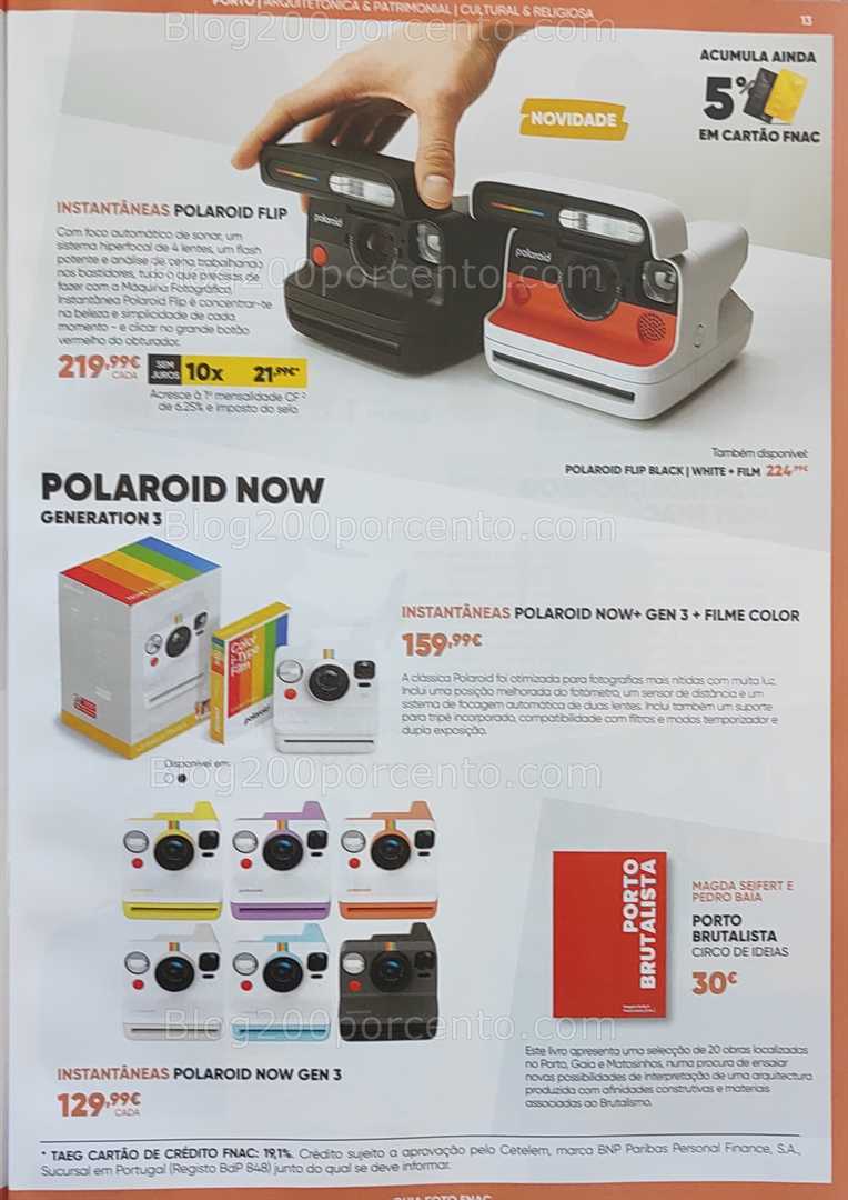 Antevisão Folheto FNAC Fotografia Promoções até 31 agosto