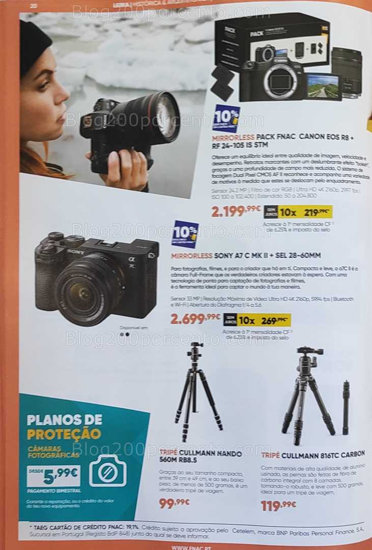 Antevisão Folheto FNAC Fotografia Promoções até 31 agosto