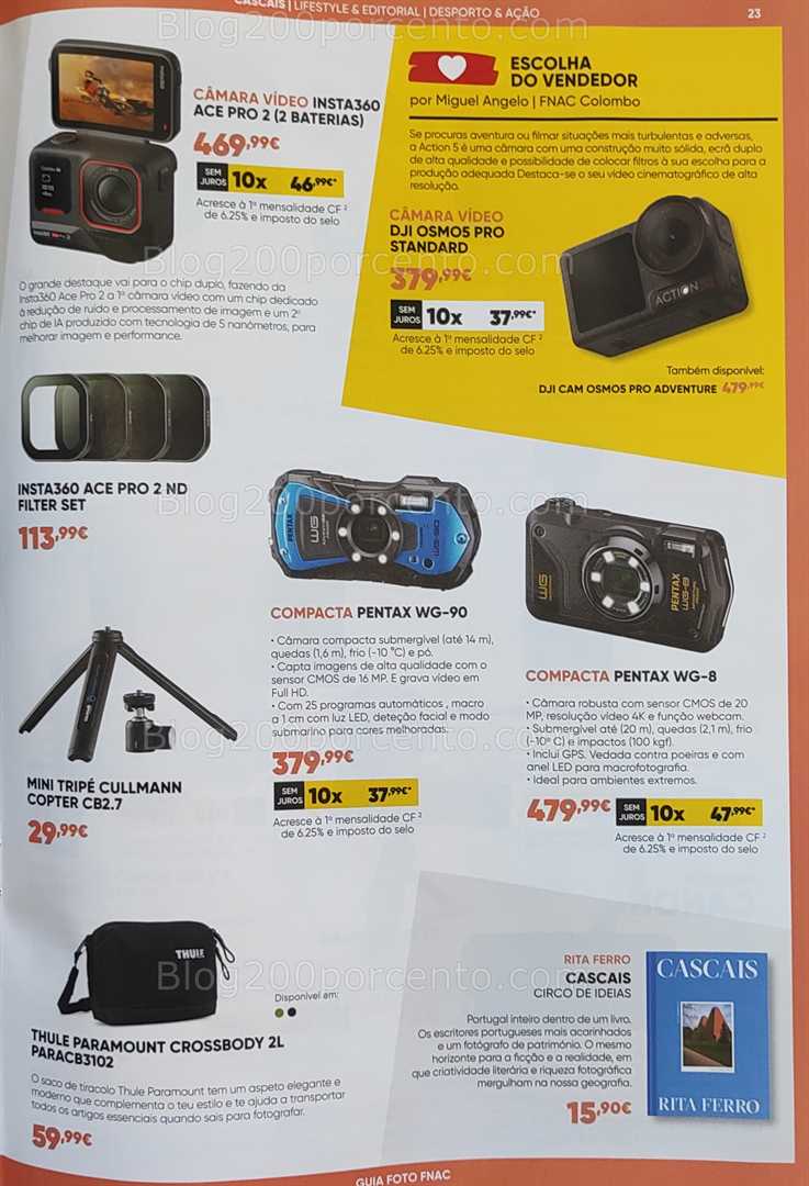 Antevisão Folheto FNAC Fotografia Promoções até 31 agosto