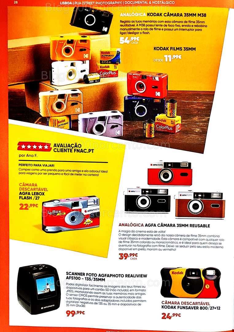 Antevisão Folheto FNAC Fotografia Promoções até 31 agosto