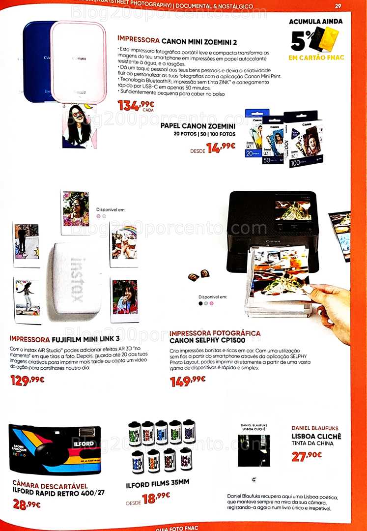Antevisão Folheto FNAC Fotografia Promoções até 31 agosto