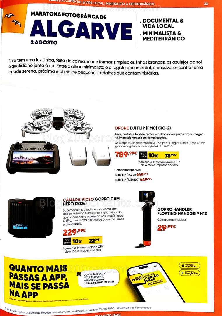 Antevisão Folheto FNAC Fotografia Promoções até 31 agosto