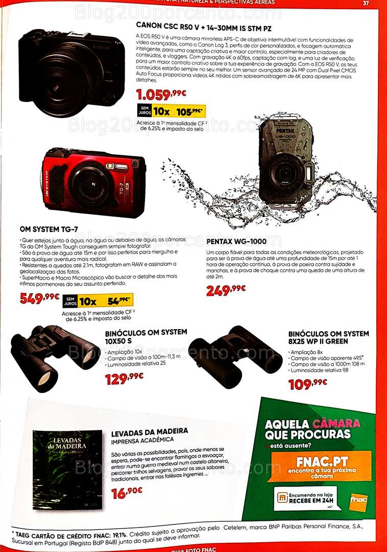 Antevisão Folheto FNAC Fotografia Promoções até 31 agosto