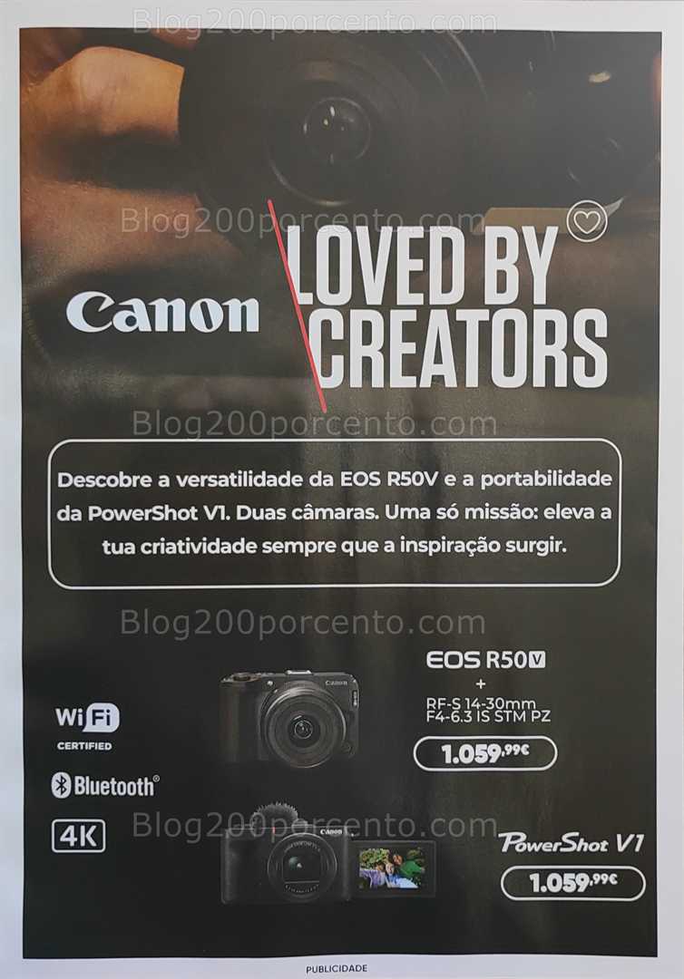 Antevisão Folheto FNAC Fotografia Promoções até 31 agosto