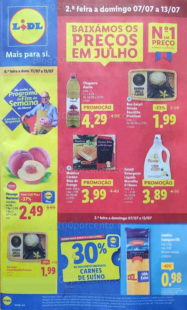 Antevisão Folheto LIDL Promoções de de 7 a 13 julho all