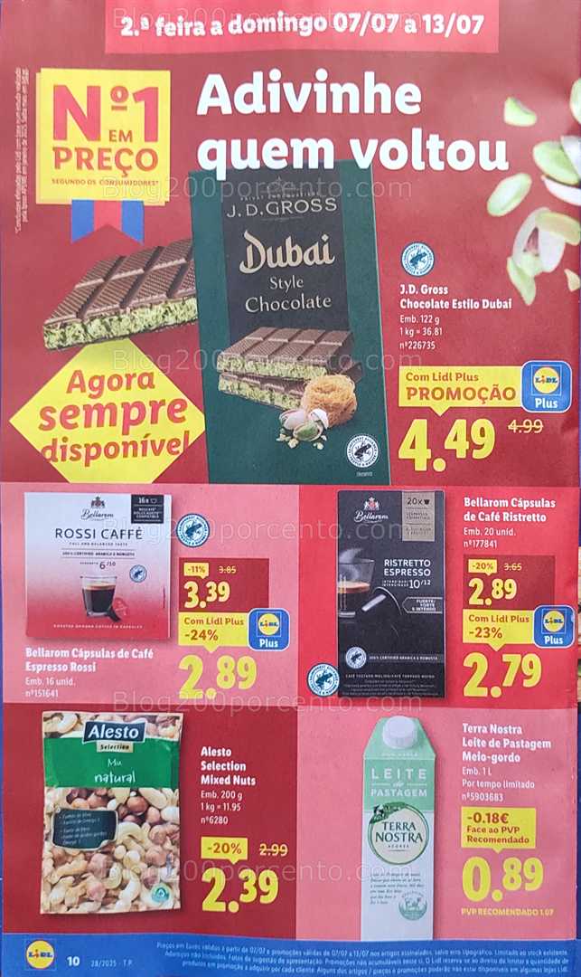 Antevisão Folheto LIDL Promoções de de 7 a 13 julho all