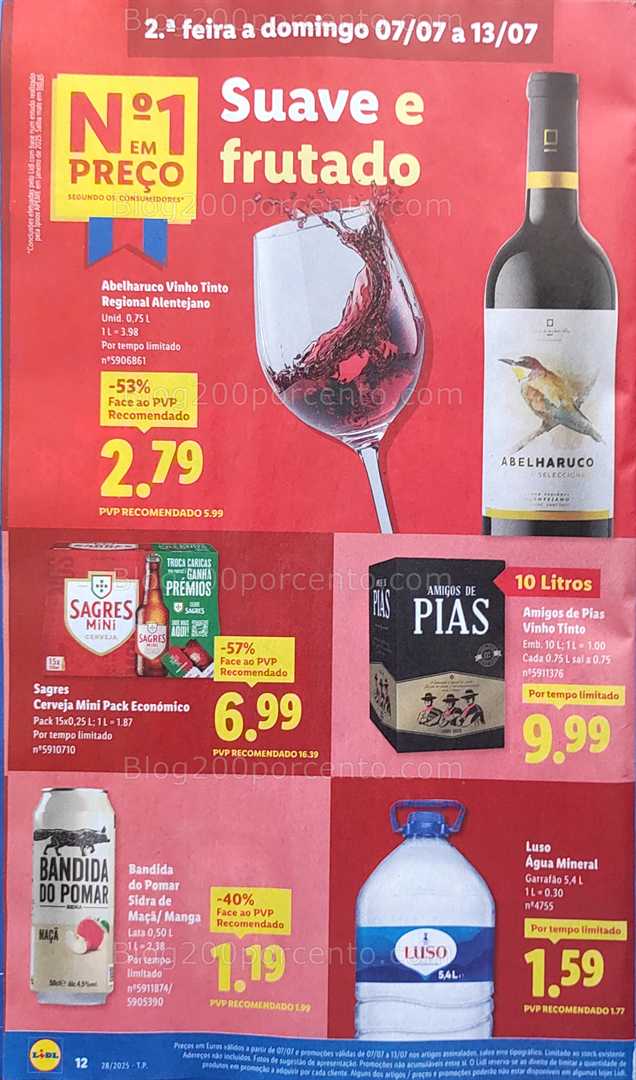 Antevisão Folheto LIDL Promoções de de 7 a 13 julho all