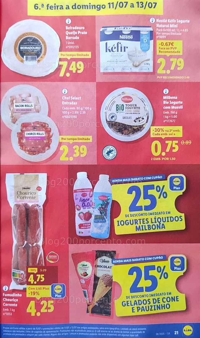 Antevisão Folheto LIDL Promoções de de 7 a 13 julho all