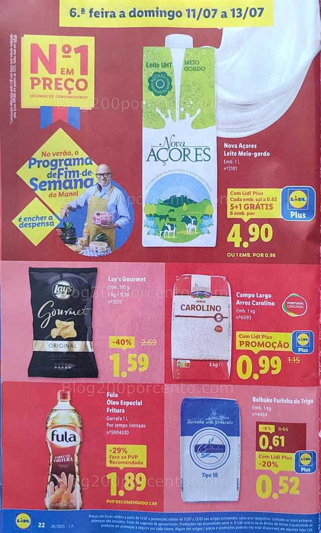 Antevisão Folheto LIDL Promoções de de 7 a 13 julho all