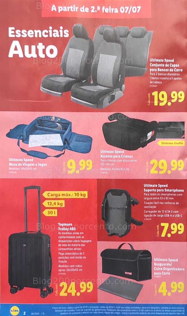Antevisão Folheto LIDL Bazar Promoções 7 a 13 julho bazar