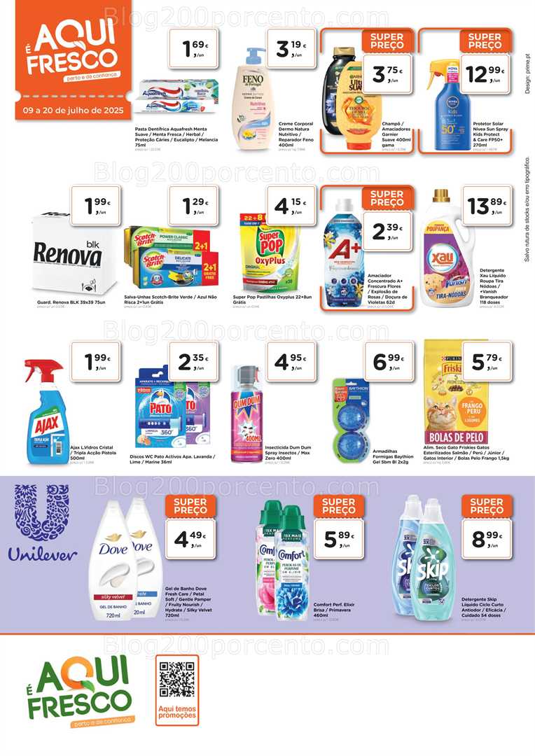Antevisão Folheto AQUI É FRESCO Promoções de 9 a 20 julho all
