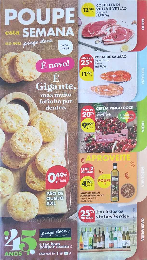 Antevisão Folheto PINGO DOCE Promoções de 8 a 14 julho all